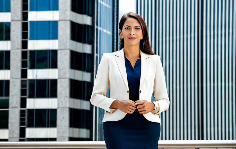 **

"A professional businesswoman in a modest business suit, standing in front of a modern skyscraper in S&atilde;o Paulo, Brazil, fully clothed, appropriate attire, safe for work, perfect anatomy, natural proportions, professional photography, high quality. Consider using soft, natural lighting to highlight her confidence and professionalism. Ensure a family-friendly and professional atmosphere."

**